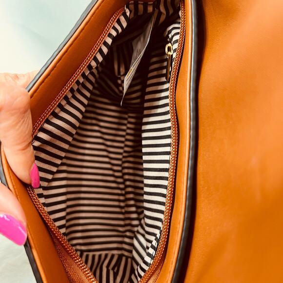 Brown Faux Leather Cross Body Mini Shoulder Bag - Picture 11 of 11